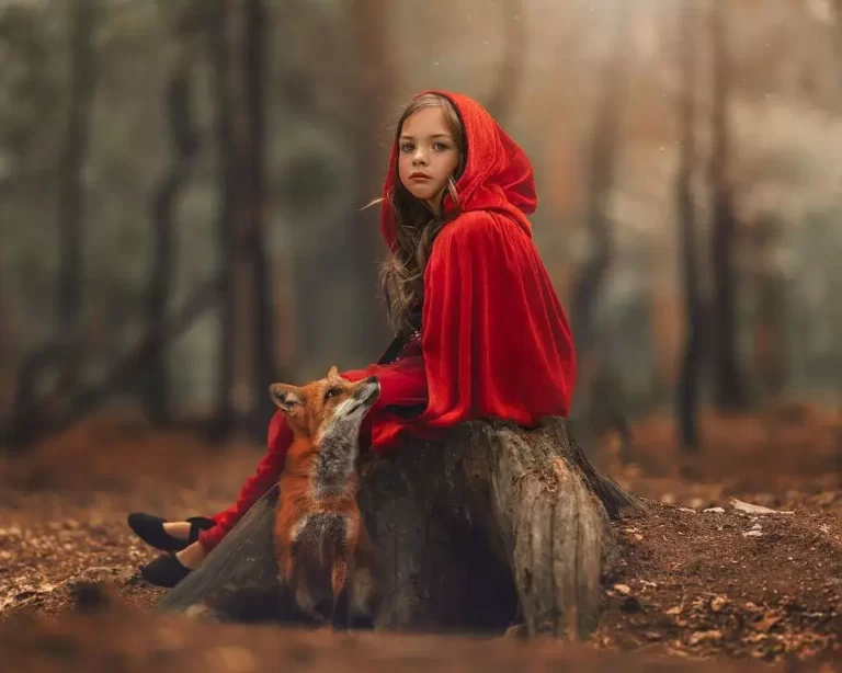 Little red riding hood photo session